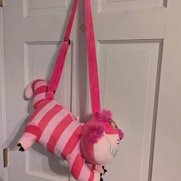 Disney Cheshire Cat Plush Costume Companion Purse Alice in Wonderland Cosplay - Picture 7 of 8